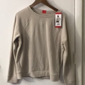 Marc New York Andrew Marc Crew Neck Beige Sweater M Academia Cabincore Preppy